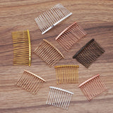 5pcs Alloy Hair Comb DIY Jewelry Making Hairpins Hair Clips Metal Wire Wrap
