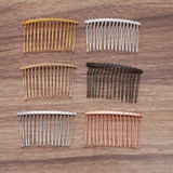 5pcs Alloy Hair Comb DIY Jewelry Making Hairpins Hair Clips Metal Wire Wrap