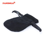 5pcs/lot Black Pouches for Silver Beads Charms Rings Earrings