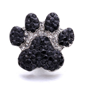 5pcs Rhinestone Flower 18mm Snap Buttons Jewelry