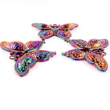 5pcs Butterfly DIY Rainbow Charms Jewelry Earring Crafts Findings Pendant