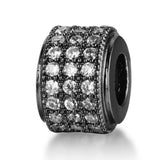 5pcs CZ Spacer Zircon Beads Micro Pave Cubic Zirconia DIY Metal Spacer