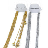5pcs/lot 2mm Stainless Steel Link Cuban Chain Necklaces