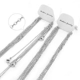 5pcs/lot 2mm Stainless Steel Link Cuban Chain Necklaces