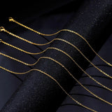 5pcs/lot 2mm Stainless Steel Link Cuban Chain Necklaces