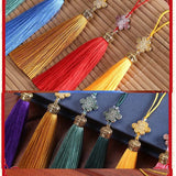 5pcs Chinese Knot Tassels Polyester Silk Fringe for Sewing DIY