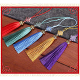5pcs Chinese Knot Tassels Polyester Silk Fringe for Sewing DIY