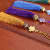 5pcs Chinese Knot Tassels Polyester Silk Fringe for Sewing DIY