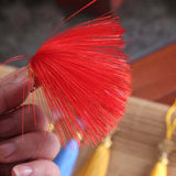 5pcs Chinese Knot Tassels Polyester Silk Fringe for Sewing DIY