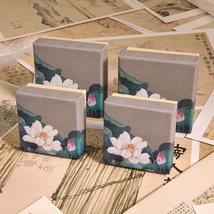 Chinese Pattern Jewelry Organizer Earrings Ring Box