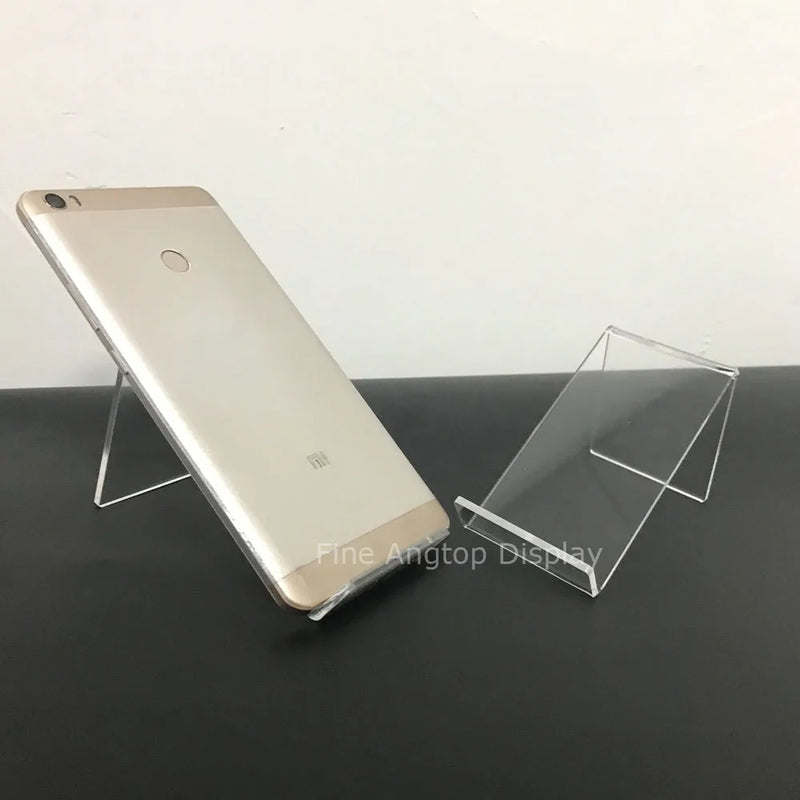 5pcs Clear Acrylic Phone Display Stand Easel Holder
