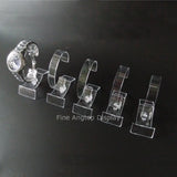 5pcs Clear Plastic Bracelet Watch Stand Holder Retail Display