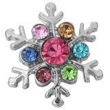 5pcs Colorful Flower Tree of Life Love Snaps Jewelry 20mm 18mm Metal Snap Button