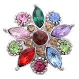 5pcs Colorful Flower Tree of Life Love Snaps Jewelry 20mm 18mm Metal Snap Button