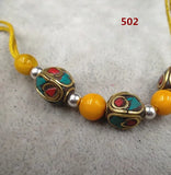 5pcs/lot Nepal Spacer Beads 12x13mm Ethnic Decoration Brass Charm