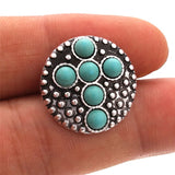 5pcs Natural Stone Snap Button 18mm for Snaps Bracelet