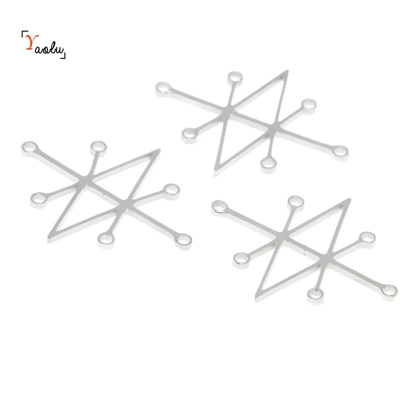 5pcs Demons Charm Sigil of Azazel Pendant Stainless Steel 25x20mm