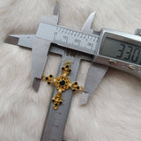 5pcs Diamond Pearl Cross Star Pendant Baroque DIY Accessories