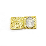 5pcs Double Plated Cross San Benito Charms for Jewelry Making