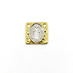 5pcs Double Plated Cross San Benito Charms for Jewelry Making