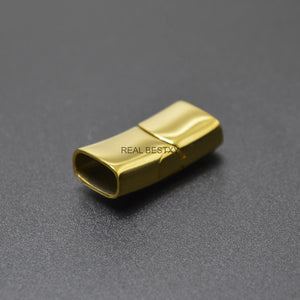 5pcs Stainless Steel Engraved Logo Magnetic Clasps for Leather Cord