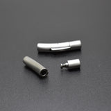 5pcs Matte Stainless Steel Clasp Leather Cord Clasps for Bracelet DIY Jewelry
