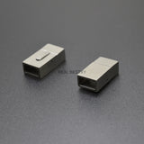 5pcs Matte Steel Stainless Steel Bayonet Clasp DIY Bracelet Snap Clasps