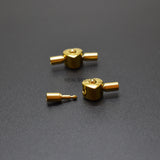 5pcs 316 Stainless Steel pushlock Heart Clasps For DIY Jewelry Making