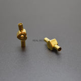 5pcs 316 Stainless Steel pushlock Heart Clasps For DIY Jewelry Making