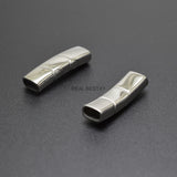 5pcs Stainless Steel Magnetic Clasp 8*4mm Logo Engraved DIY Jewelry Making