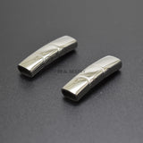 5pcs Stainless Steel Magnetic Clasp 8*4mm Logo Engraved DIY Jewelry Making