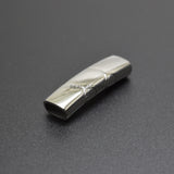 5pcs Stainless Steel Magnetic Clasp 8*4mm Logo Engraved DIY Jewelry Making
