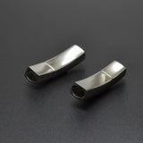 5pcs Stainless Steel Bayonet Clasp Push Lock Closure 8*5.5mm