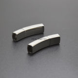 5pcs Stainless Steel Bayonet Clasp Push Lock Closure 8*5.5mm