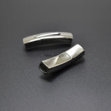 5pcs Stainless Steel Bayonet Clasp Push Lock Closure 8*5.5mm