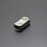 5pcs/lot Engrave Logo Hole 8*5mm Stainless Steel Magnetic Clasps