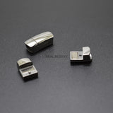 5pcs/lot Engrave Logo Hole 8*5mm Stainless Steel Magnetic Clasps
