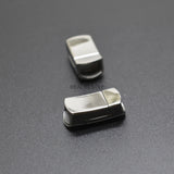 5pcs/lot Engrave Logo Hole 8*5mm Stainless Steel Magnetic Clasps