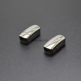 5pcs/lot Engrave Logo Hole 8*5mm Stainless Steel Magnetic Clasps