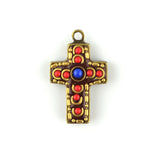 5pcs Nepal Style Bronze Tibetan Cross Charms Pendant DIY Jewelry Making