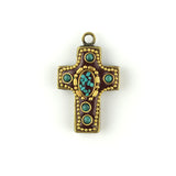 5pcs Nepal Style Bronze Tibetan Cross Charms Pendant DIY Jewelry Making