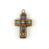 5pcs Nepal Style Bronze Tibetan Cross Charms Pendant DIY Jewelry Making