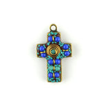 5pcs Nepal Style Bronze Tibetan Cross Charms Pendant DIY Jewelry Making