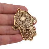 Bohemia Hand of Fatima Hamsa Pendant for Necklace DIY Jewelry 5pcs/lot