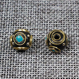 5pcs Nepal Copper Spacer Beads 13mm Brass Metal Beads DIY Jewelry Making
