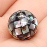 5pcs Abalone Shell Beads Natural Loose Beads 12x12mm