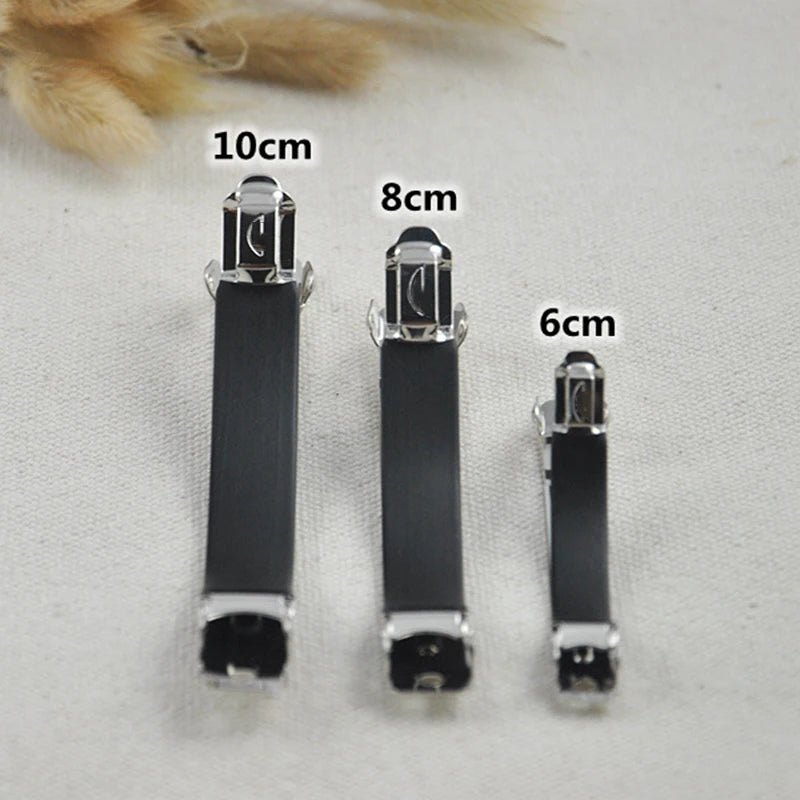 5pcs French Barrette Spring Hair Clips DIY Bow Hairpin Supplies