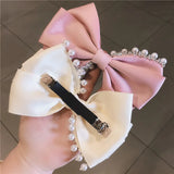 5pcs French Barrette Spring Hair Clips DIY Bow Hairpin Supplies