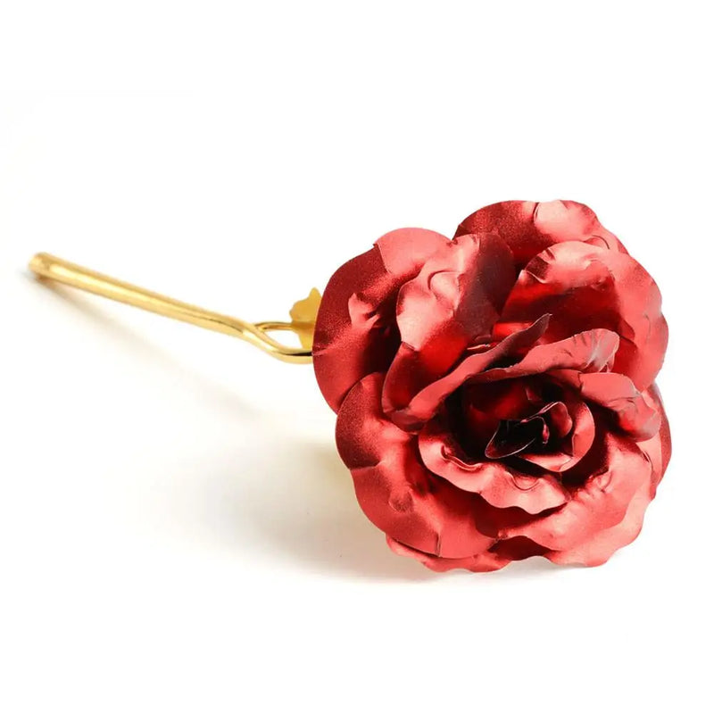 5pcs Rose Flower Plated Gift for Marriage Showcase Counter Jewelry Display