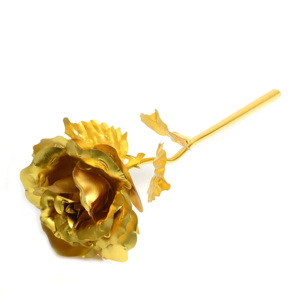 5pcs Rose Flower Plated Gift for Marriage Showcase Counter Jewelry Display